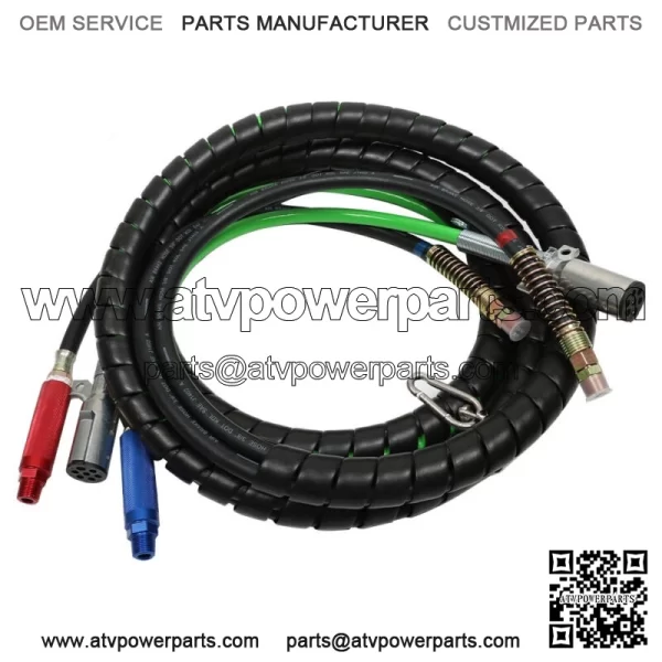 3-in-1 Wrap Set Air Line Hose Assemblies & 4 Air Hose Coupling Connector??15Feet?? - Image 2