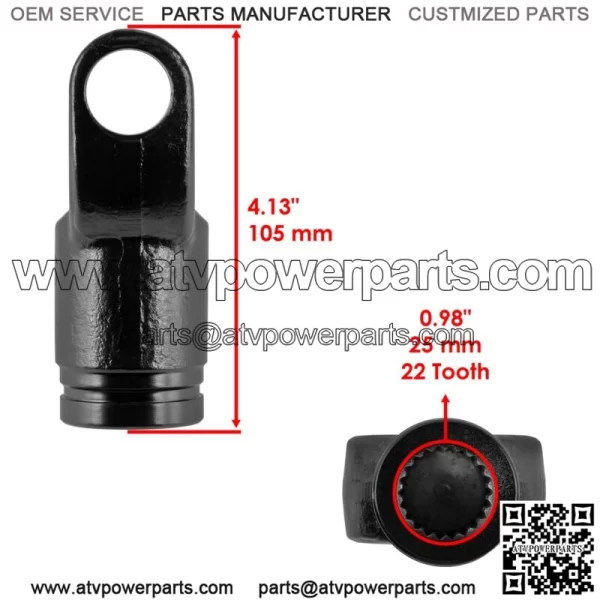 Front Drive Shaft Yoke for Can-Am Commander 1000 DPS X XT XTP LTD 2013 w/U-joint - Image 2