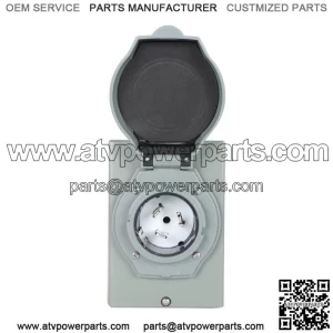 50 AMP Generator Power Inlet Box 3 Prong Generator Cord 250 Volt 12500 Watt