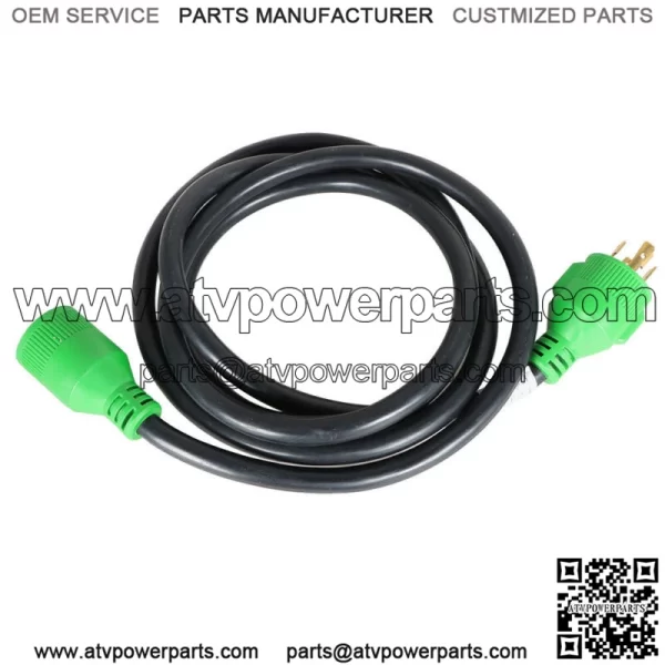Generator Extension Cord 10 Ft 4 Prong Power Cable 10 4 30 Amp Adapter Plug - Image 4