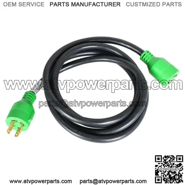 Generator Extension Cord 10 Ft 4 Prong Power Cable 10 4 30 Amp Adapter Plug - Image 5
