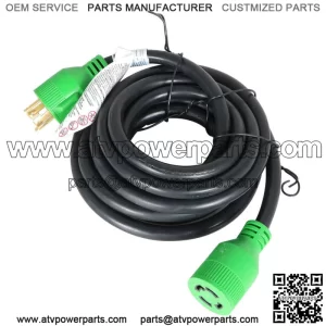 Generator Extension Cord 15 Ft 4 Prong Power Cable 10 4 30 Amp Adapter Plug