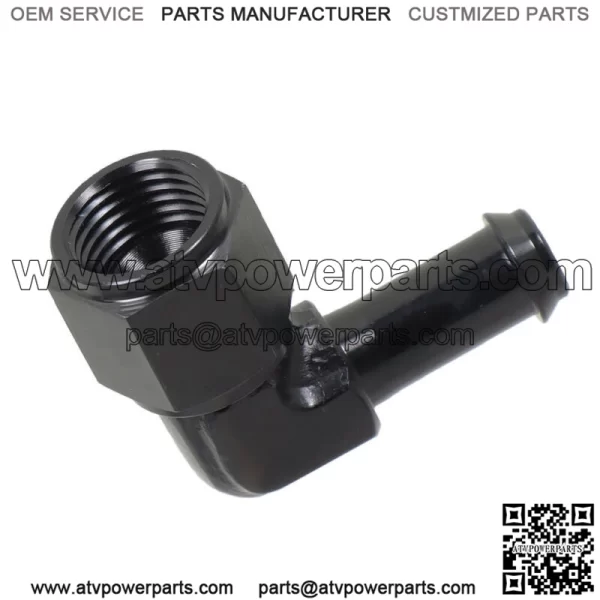 90 Degree 6AN Female To 5/16" 3/8"  Aluminum Swivel Hose Barb Fitting Adapter - Image 5