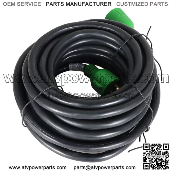 Generator Extension Cord 100 Ft 4 Prong Power Cable 10 4 30 Amp Adapter Plug - Image 2