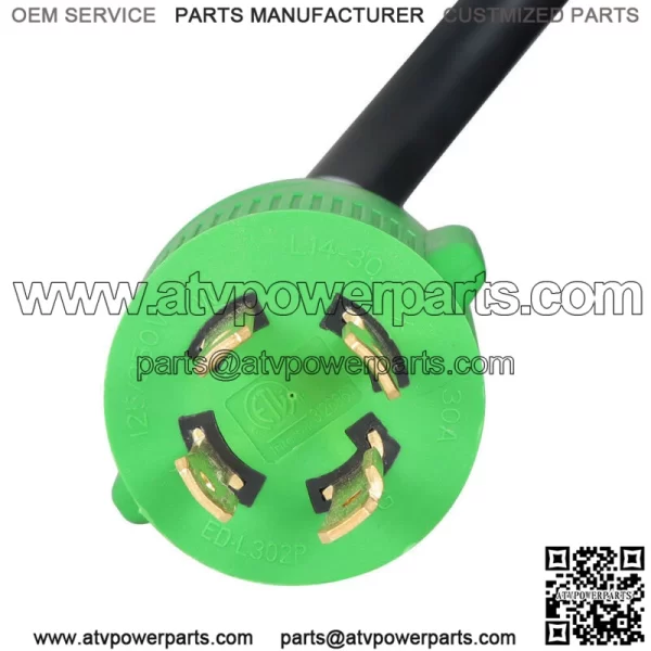Generator Extension Cord 75 Ft 4 Prong Power Cable 10 4 30 Amp Adapter Plug - Image 5