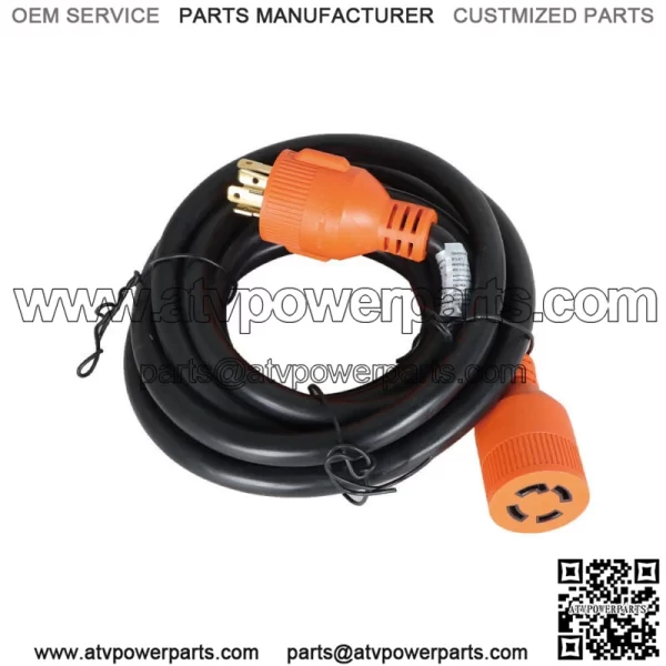 30 Amp 15 FT NEMA L14-30 4 Wire 10 Gauge 125/250V Generator Power Cord Adapter - Image 4