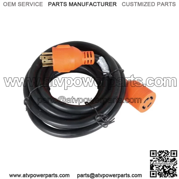 30 Amp 15 FT NEMA L14-30 4 Wire 10 Gauge 125/250V Generator Power Cord Adapter - Image 5
