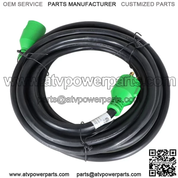 25/50Ft Generator Extension Power Cord Copper Wire L14-30 30 Amp Power Inlet Box - Image 5
