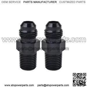 AN8 male to 3/8NPT 2-pack