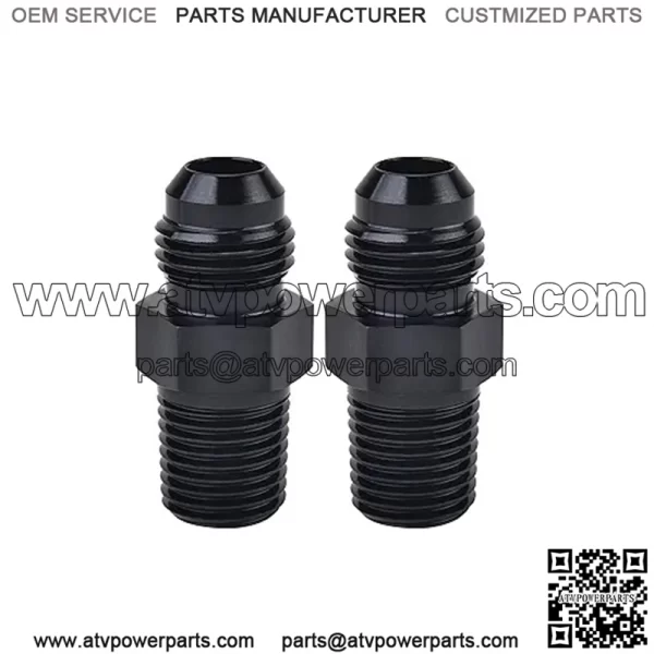 AN10 male to 3/8NPT 2-pack