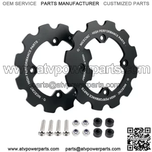 Dual Sprocket Guard Chain Protector For Yamaha 700 YFM700 2006-2023 Black For: More than one vehicle