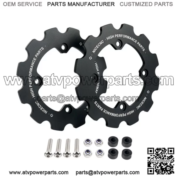 Dual Sprocket Guard Chain Protector For Yamaha 700 YFM700 2006-2023 Black For: More than one vehicle