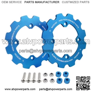 For Yamaha 700R 2011-2021 Rear Dual Sprocket Chain Guard Protector Blue For: More than one vehicle