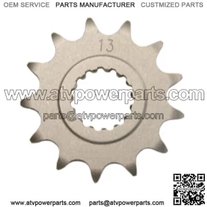 13 Tooth Front Steel Sprocket 13T fits Yamaha 700, YFZ450R & YFZ450X For: More than one vehicle