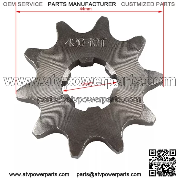 420Chain 17mm 10-18T Front Sprocket For 50 70 90 110 125 140cc ATV Pit Dirt Bike - Image 2