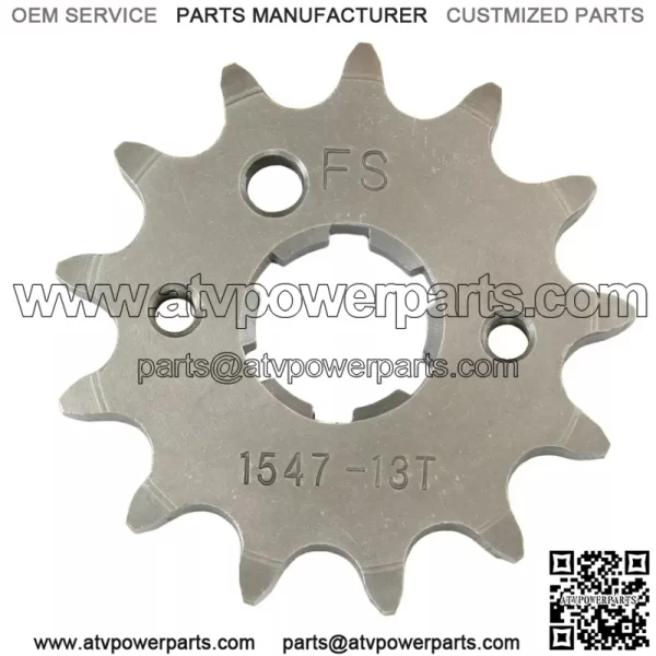 13 Tooth Front Steel Sprocket for Yamaha Warrior 350, Banshee 350 & Raptor 350