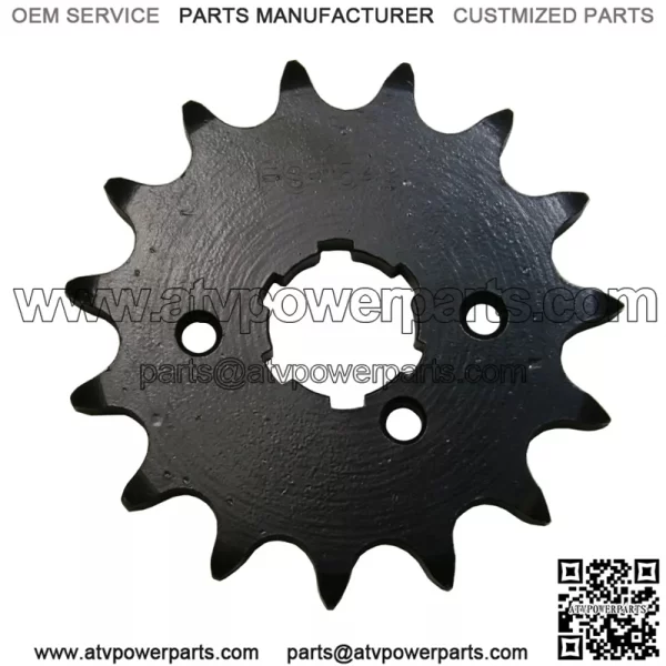15 Tooth Front Steel Sprocket for Yamaha Warrior 350, Banshee 350 & Raptor 350