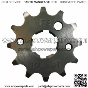 12 Tooth Front Steel Sprocket for Yamaha Warrior 350, Banshee 350 & Raptor 350