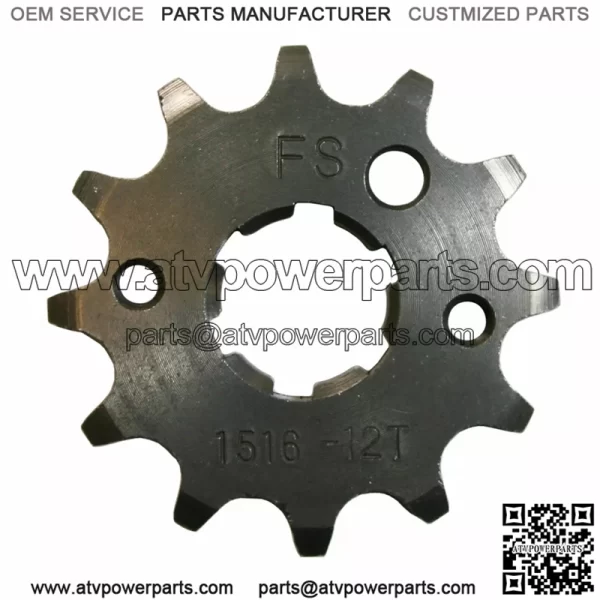 12 Tooth Front Steel Sprocket for Yamaha Warrior 350, Banshee 350 & Raptor 350