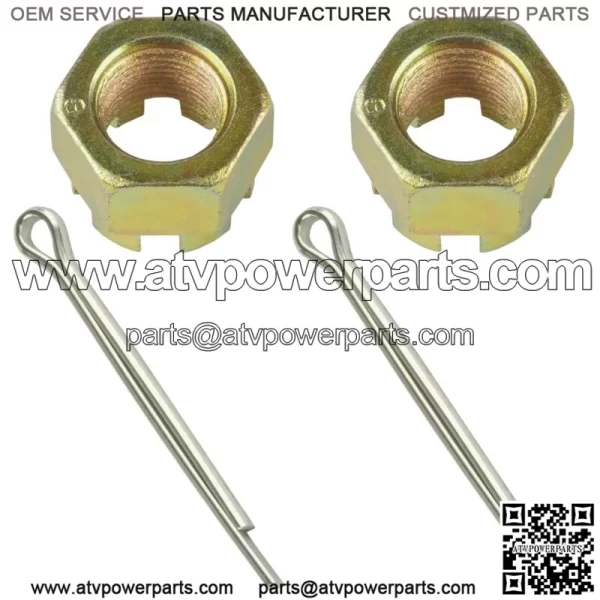 1x Castle Rear Wheel Axle Hub Nut w/ Cotter Pin For Polaris Sportsman 500 HO 11 - Image 3