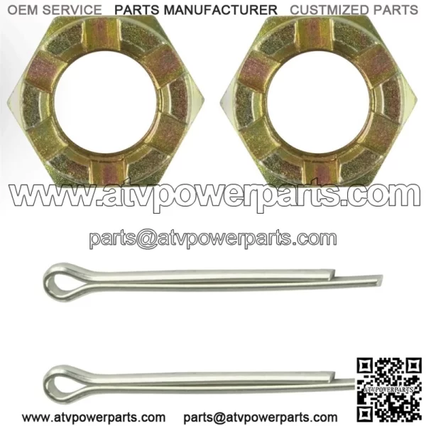 1x Castle Rear Wheel Axle Hub Nut w/ Cotter Pin For Polaris Sportsman 500 HO 11 - Image 4