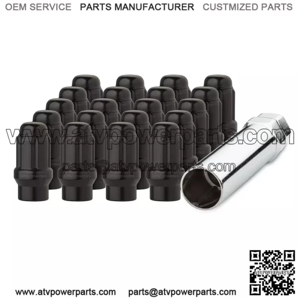 48mm Toyota model 7075 nut opposite side 19mm M12*1.5# black