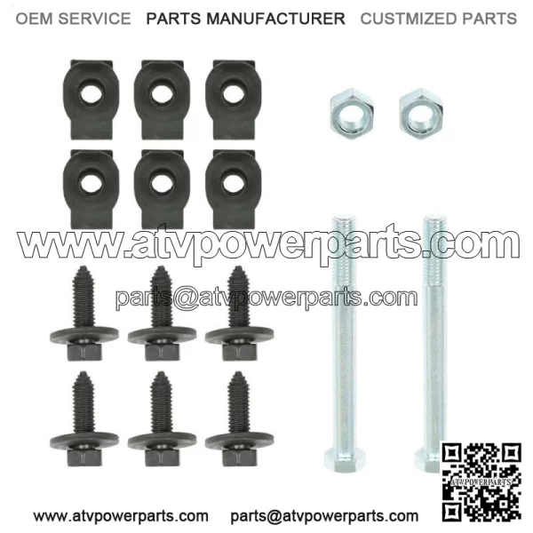 For 1967-1981 Camaro Front Leaf Spring Bracket Mounting Eye Bolts J-Clips