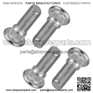 4 Front Wheel Hub Stud Bolt Fits Yamaha Rhino 660 YXR660F 4x4 2005 2006-2007 (For: 2006 Yamaha Rhino 660)