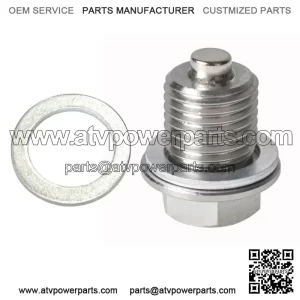 Stainless Steel Oil Drain Plug with NEODYMIUM Magnet (M14 x 1.5 MM)  New