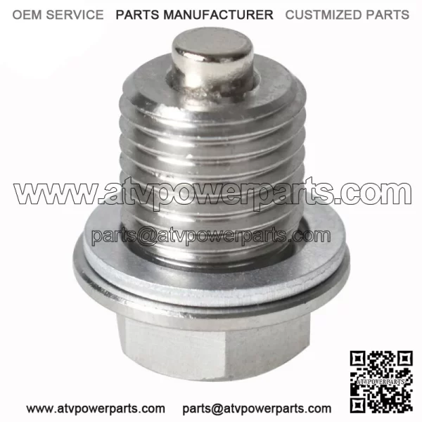 Stainless Steel Oil Drain Plug with NEODYMIUM Magnet (M14 x 1.5 MM)  New - Image 2