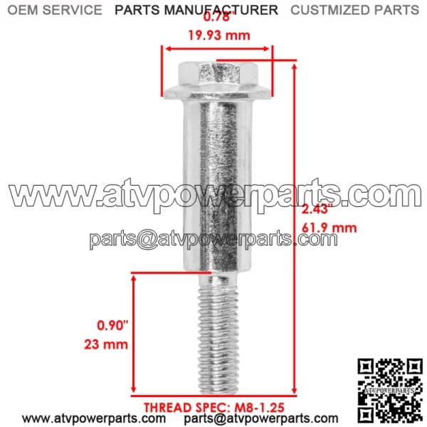 M110801 Front & Rear Wheel Bolt for John Deere JX85 JX75 JA65 14SX - Image 2