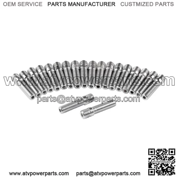 Short 50mm reverse bolt M14*1.25-M12*1.5