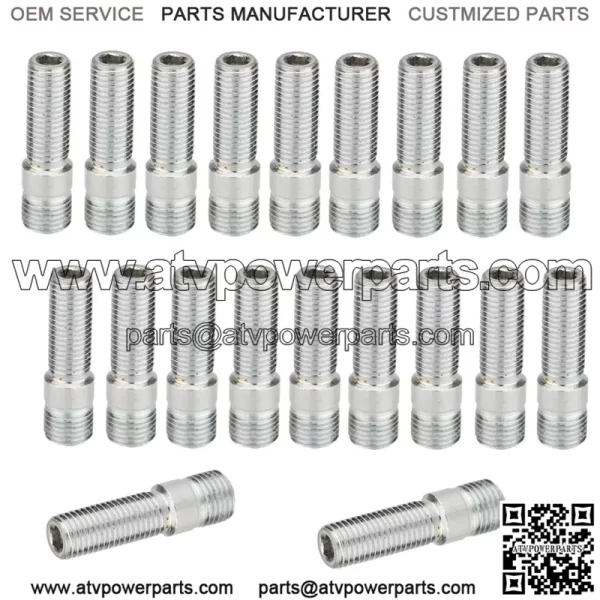 Long 58mm reverse bolt M12*1.5-M12*1.5 - Image 4