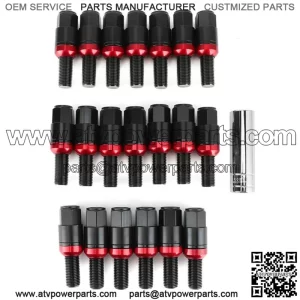 Cone mouth German stainless steel integrated bolt 2#M14*1.5 28mm