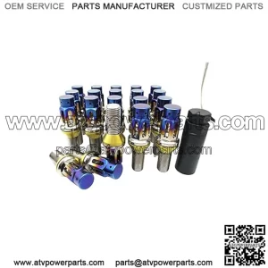 Titanium alloy hollow cone mouth anti-theft German bolt M14*1.5 28mm