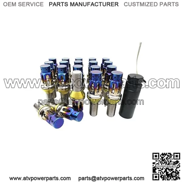 Titanium alloy hollow cone mouth anti-theft German bolt M14*1.5 28mm