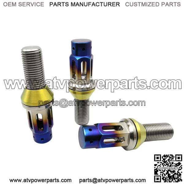 Titanium alloy hollow cone mouth anti-theft German bolt M14*1.5 28mm - Image 2