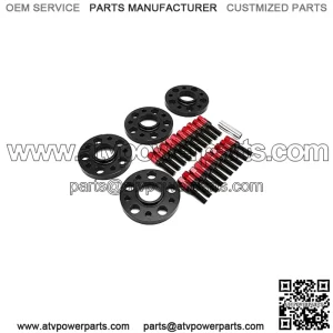 BMW 5*120 72.56mm flange 15mm 4PCS with M12*1.5 cone bolt