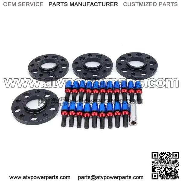 BMW 5*120 72.56mm flange 20mm 4PCS With M12*1.5 cone bolts - Image 4
