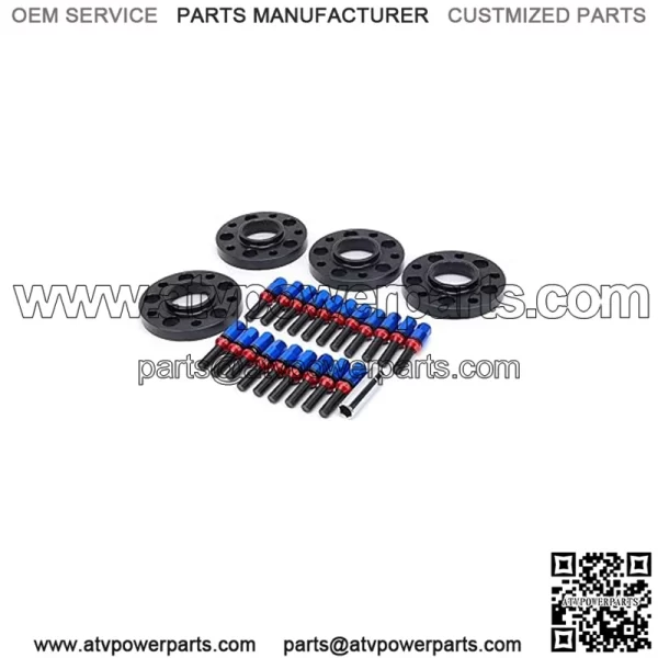 BMW 5*120 72.56mm flange 20mm 4PCS with M14*1.25 cone bolts - Image 3