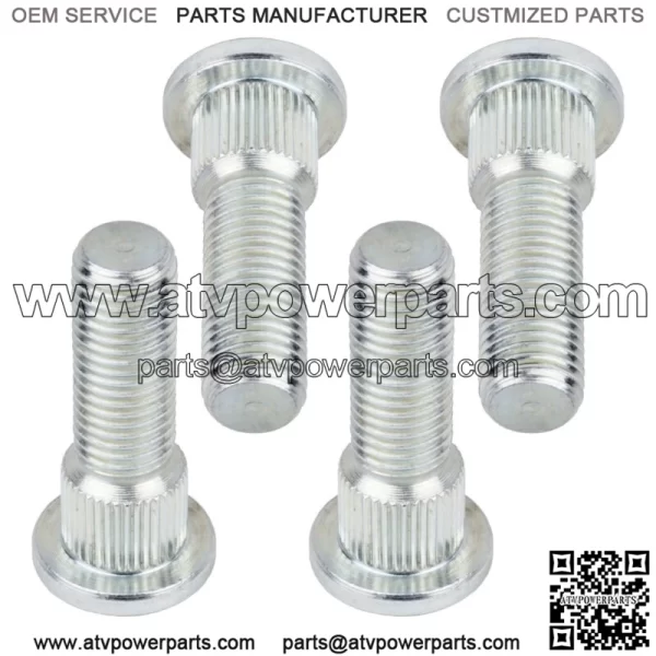 4 Rear Wheel Hub Stud Bolt for Honda TRX450 Es S Foreman 450 4X4 Es S 1998-2001 (For: Honda)