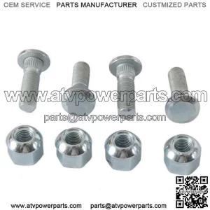 Rear Wheel Stud and Nut Kit for 2007-2013 Honda TRX420TM FourTrax cg (For: Honda)