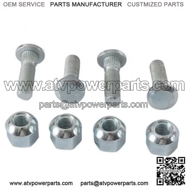 Rear Wheel Stud and Nut Kit for 2007-2013 Honda TRX420TM FourTrax cg (For: Honda)