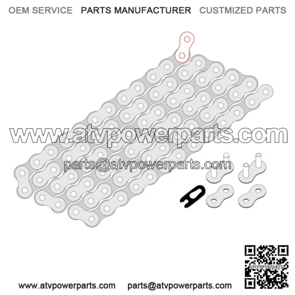 Drive Chain & Sprockets For Kawasaki KX250X 2021-23  520 Pitch 114 Link - Image 2