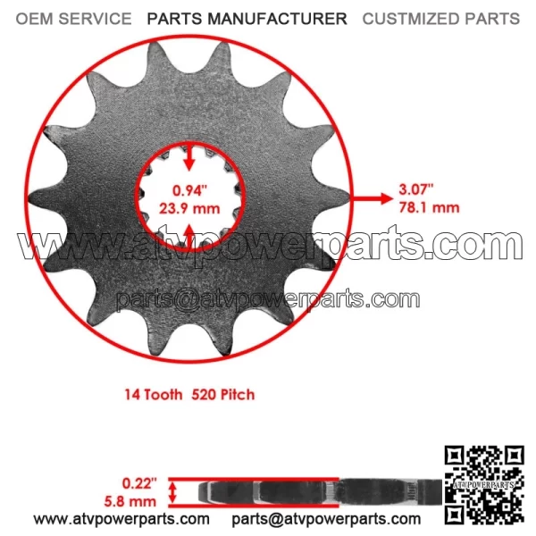 Drive Chain & Sprockets For Yamaha WR400F 1998 520 Pitch 114 Link - Image 3