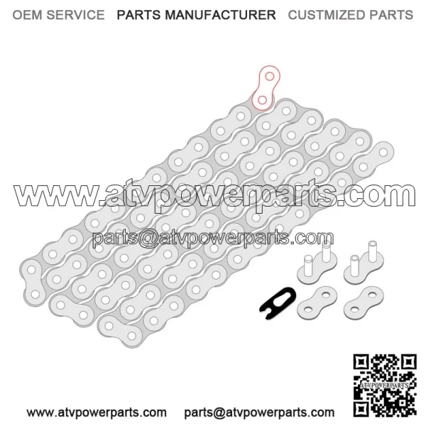 Drive Chain & Sprockets For Suzuki RMX250 1989-1998 520 Pitch 114 Link - Image 2