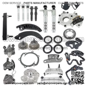 Timing Chain Kit Oil Pump Water Pump VTC Solenoid For 07-16 Cadillac Suzuki 3.6L