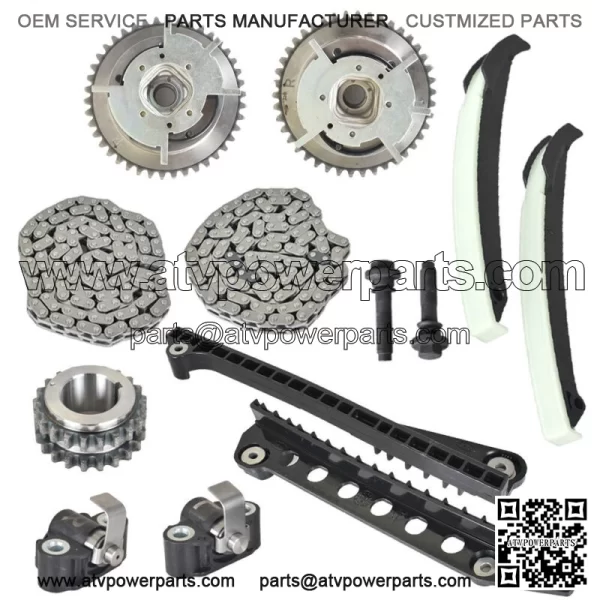 Fit For 2004-2008 Ford F150 F250 Lincoln TRITON 3-Valve 5.4L Timing Chain Kit