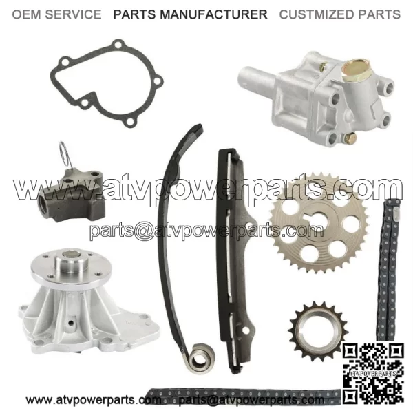 Timing Chain+Oil Pump+Water Pump Kit for 1989-1997 Nissan Pickup D21 240SX 2.4L