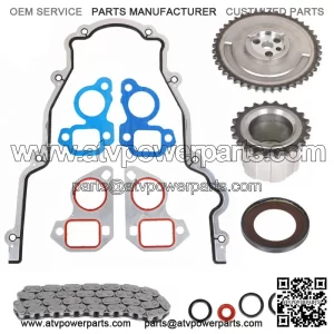 For Cadillac Chevrolet GMC 4.8 5.3 6.0 OHV 1997-04 Timing Chain Kit Cover Gasket